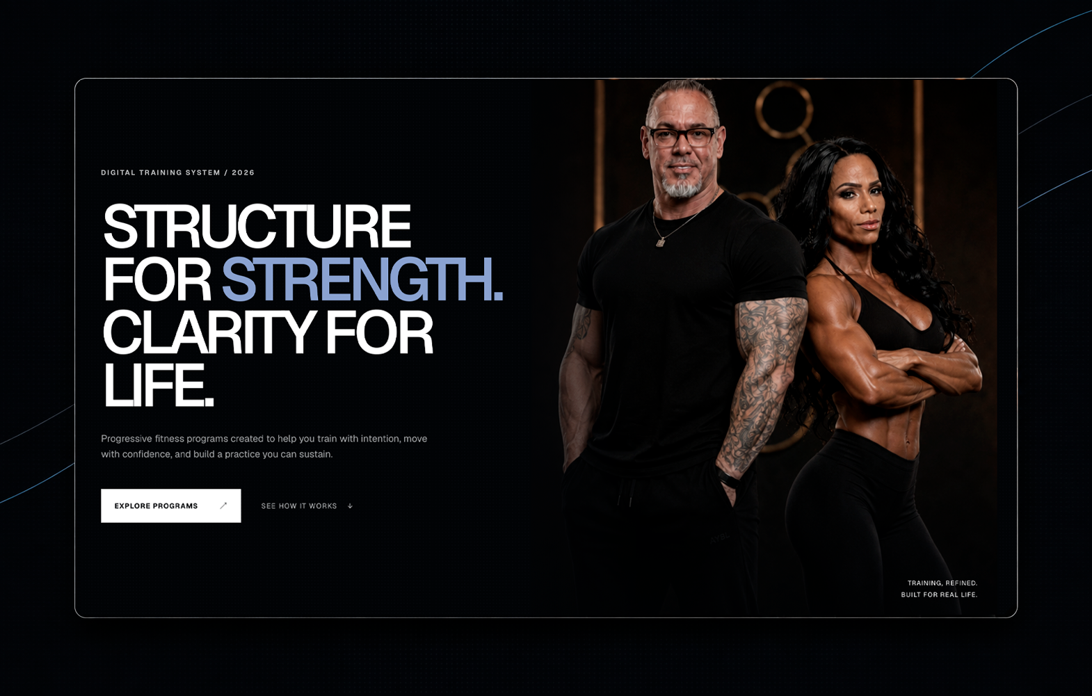 Solid Fitness digital training program website.